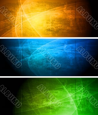 Bright textural banners collection