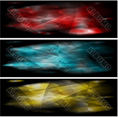 Vibrant banners collection Vibrant banners collection