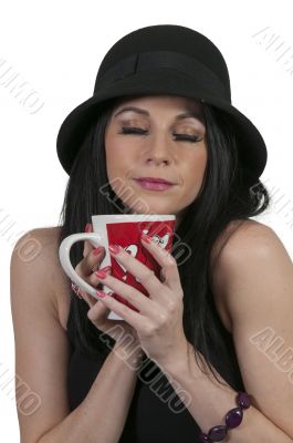 Woman Drinking Coffee