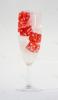 Cocktail with cubes Cocktail with cubes