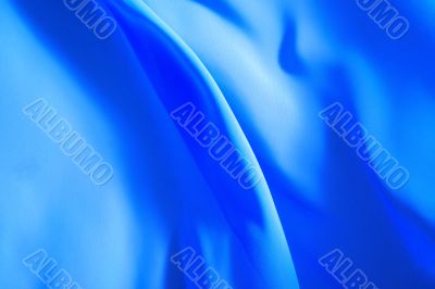Beautiful background, flying blue fabric