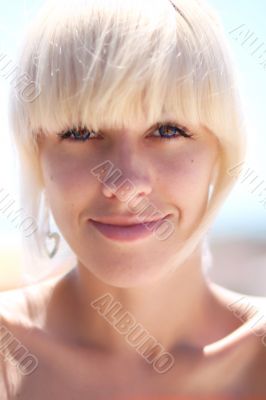 Portrait of a pretty blonde girl Portrait of a pretty blonde girl