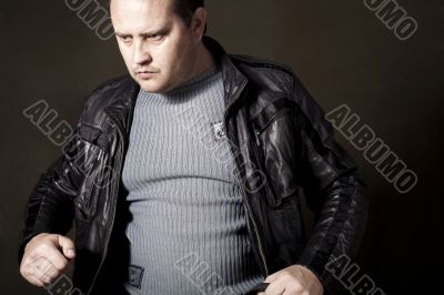 A man in a jacket