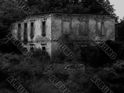 the ruins of the old manor.