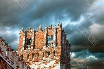 Wall tower of the ancient fortress