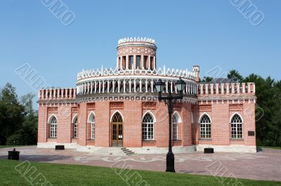 Landscape with old-time palace 