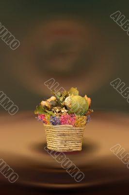 Still life with dried flowers