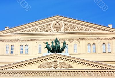 Bronze quadriga of the Bolshoi Theatre by Peter Klodt