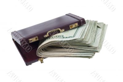 Briefcase With a Large Wad of Money