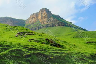 Caucasus green mountains