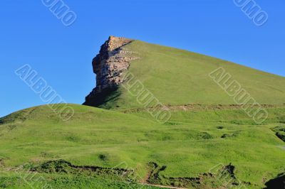 Caucasus green mountains