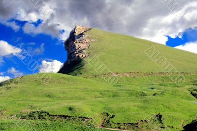 Caucasus green mountains