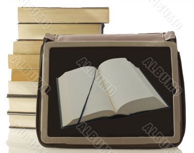 Book on tablet Book on tablet