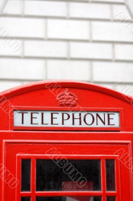 British telephone box