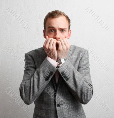 Worried businessman