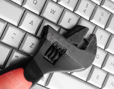 Tool and keyboard Tool and keyboard