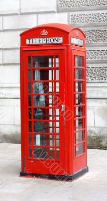 British telephone box