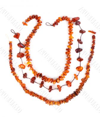 Beads of amber
