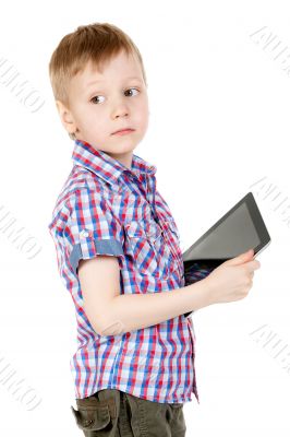 boy with a Tablet PC