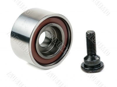 Motor bearing with bolt