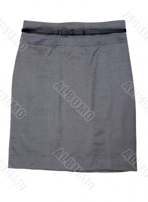 The classic gray women`s skirt