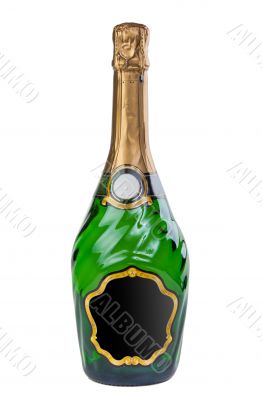 A bottle of champagne