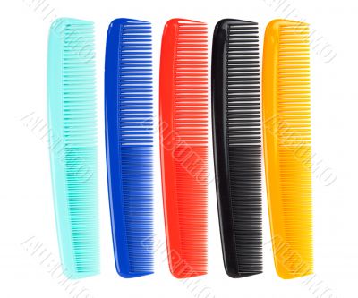 colored plastic comb