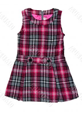 children`s checkered dress