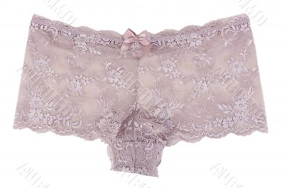 Beige Women`s lace panties