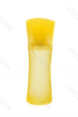 Yellow perfume bottle