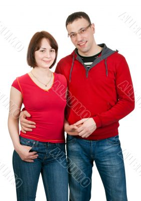 Portrait of couple in love