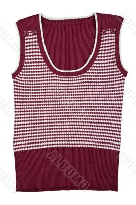 purple vest with a pattern