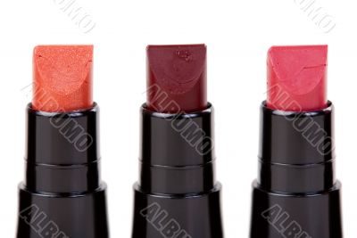 Three lipstick set in a row