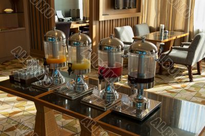 Four machines for juice