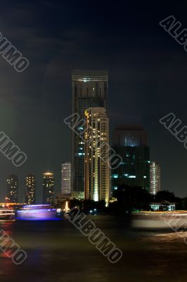 View of the Bangkok night