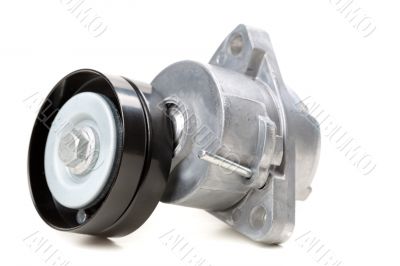 Belt tensioner for V-ribbed belt