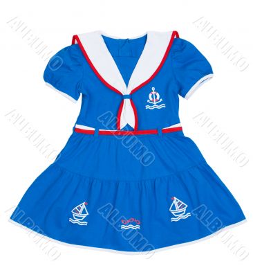 The dress for the girl with a sea motif The dress for the girl with a sea motif