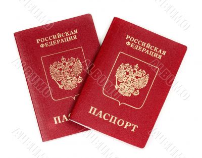 Two Russian international passport