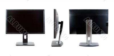 Collage of IPS LCD monitor, the three species.
