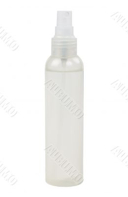 Plastic bottle with a spray