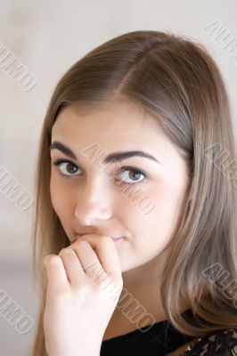 Portrait of a girl teenager Portrait of a girl teenager