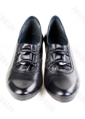 A pair of black women`s shoes A pair of black women`s shoes