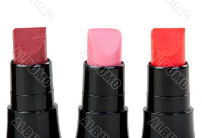Three lipstick set in a row