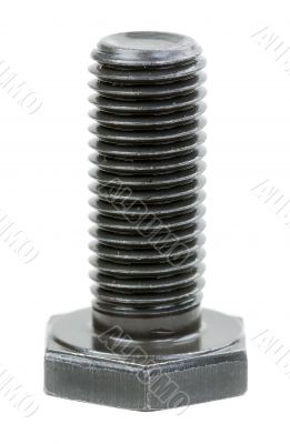 Steel bolt in a protective coating