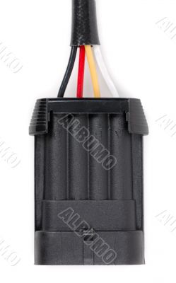 Plastic four-contact electrical connector for the car