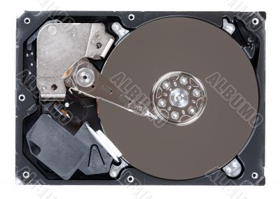 Hard disk drive HDD isolated on white background