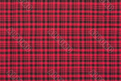 The red checkered cloth background