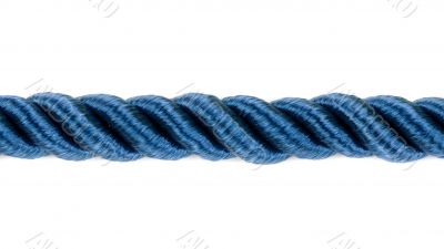 Closeup of a rope isolated on white