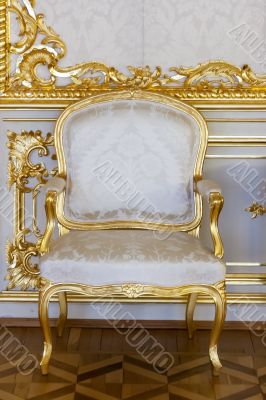 Antique gilded chair