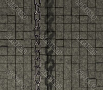 chain on stone background